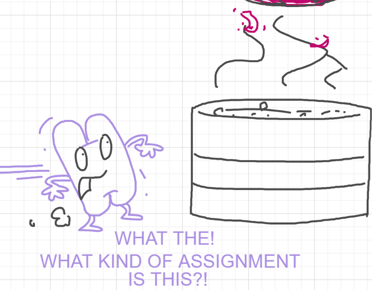 A panel from I've Been Everywhere, Man, episode nine of the Board Boards object show by Furretwalk/WalkingFurret.